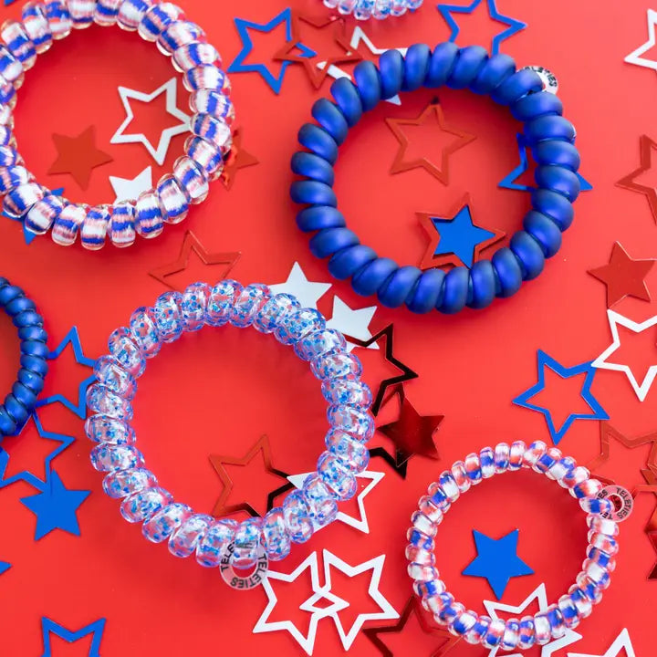 Teleties Spiral Hair Coils | Large | Fire-Workin' It Hair Ties