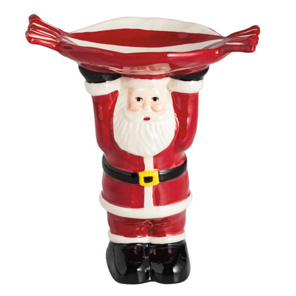 MUD PIE SANTA CANDY PEDESTAL