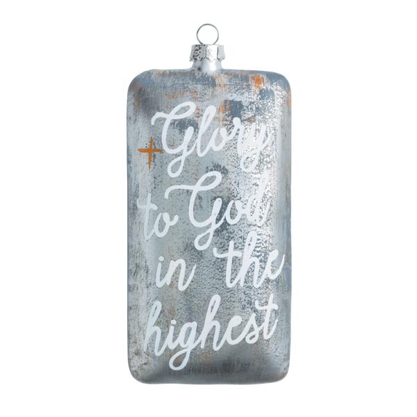 MUD PIE GLORY PAINTED ORNAMENT