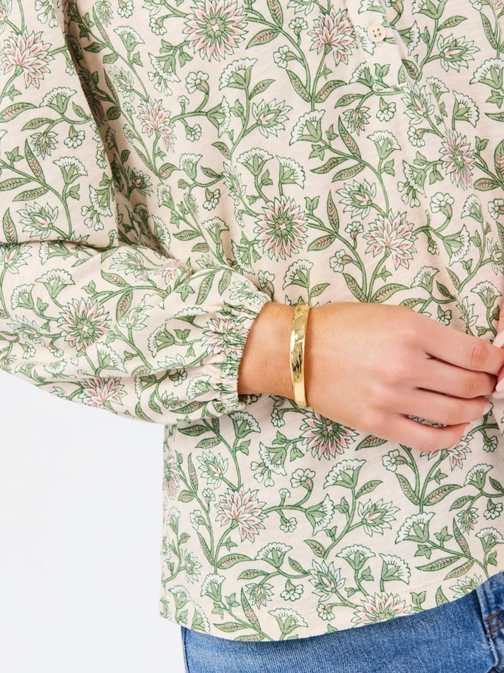 Mary Square Dawn Tee | Thistle Vines Tan