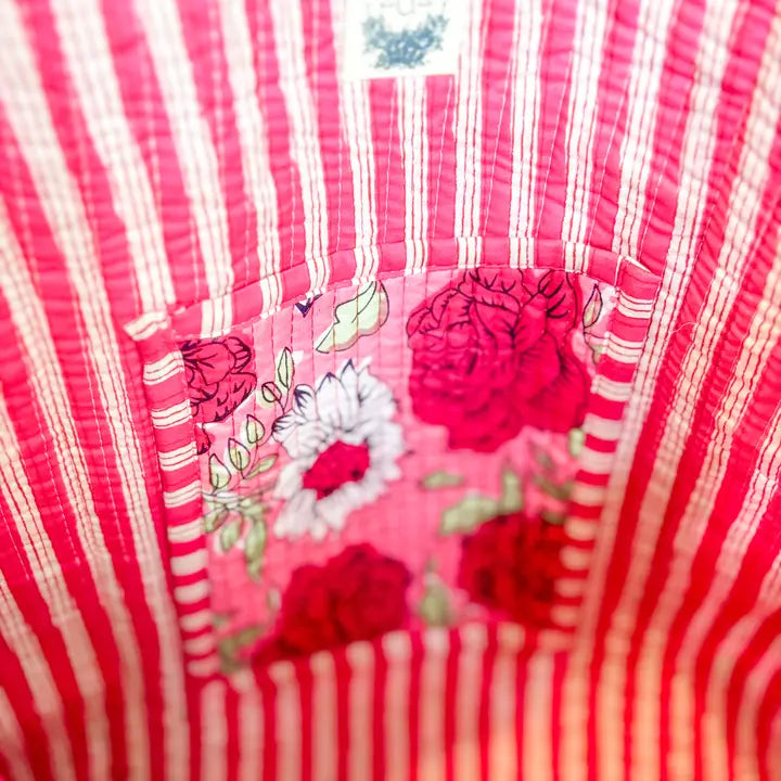 Heart Of Grace Carnation Lily | Regular Quilted Tote Bag