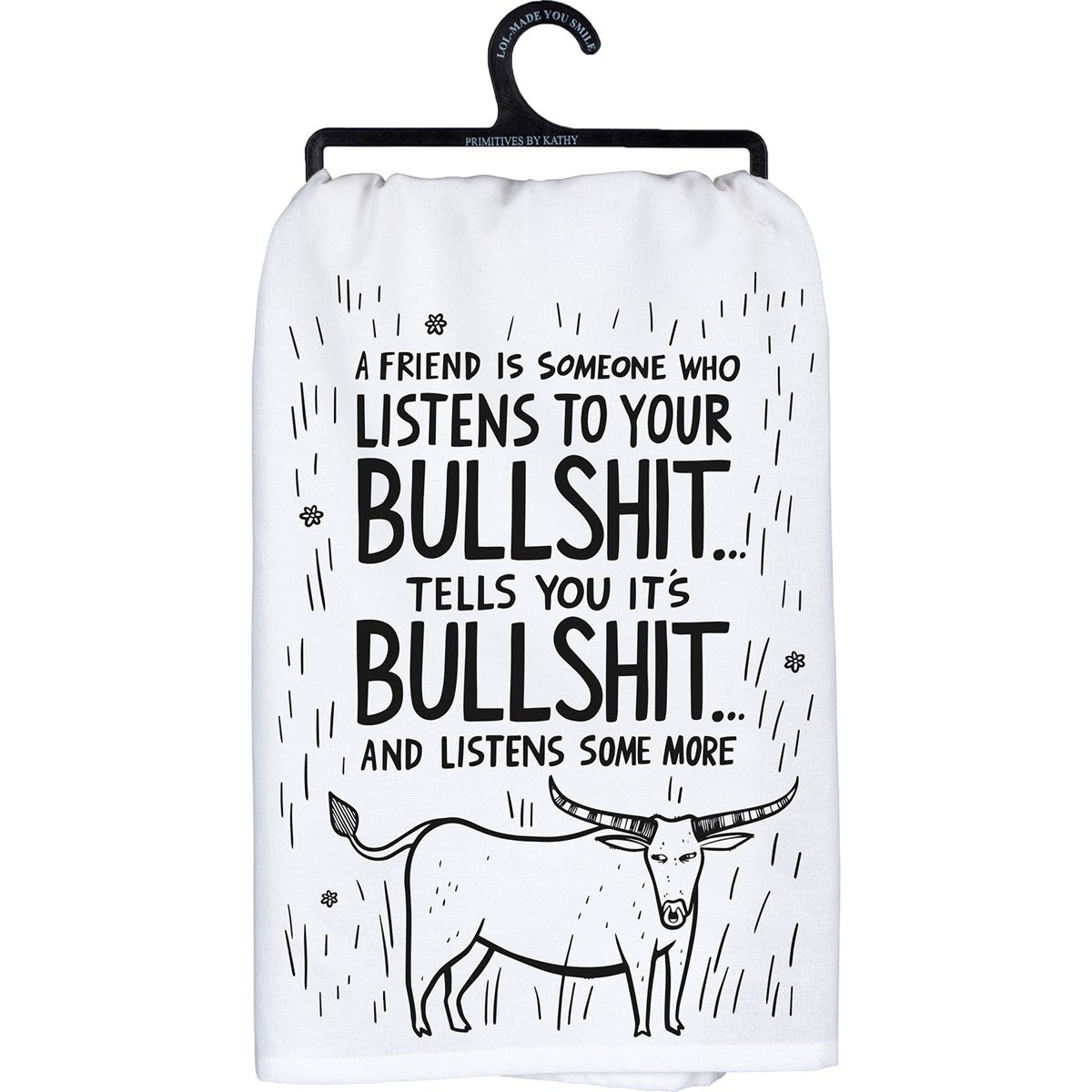 Primitives By Kathy A Friend Is Someone Who Listens Kitchen Towel