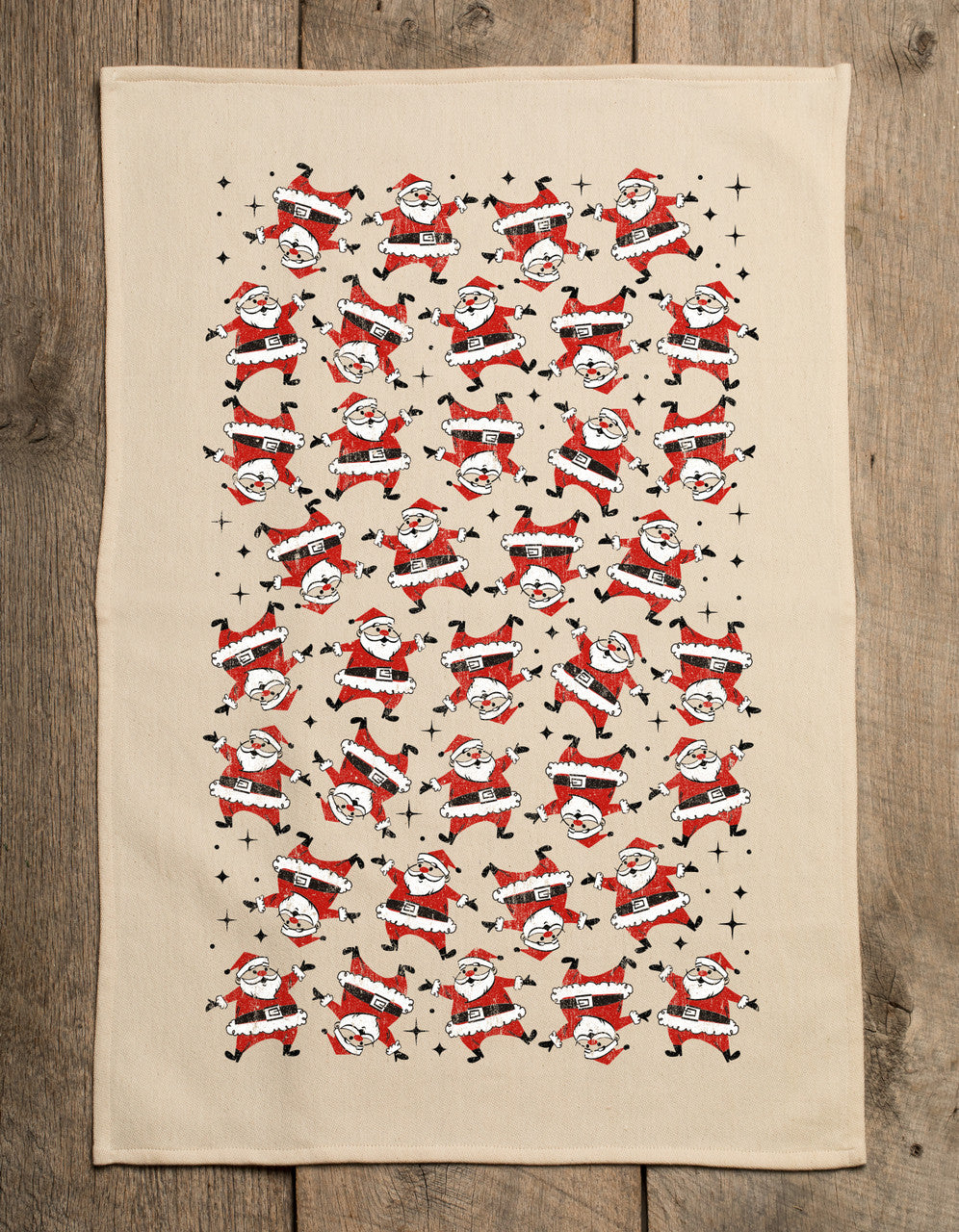 Southern Fried Design Bar Jolly Santa Kitchen Towel