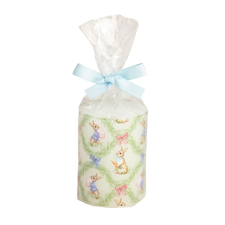 MUD PIE Bunny Pillar Candle