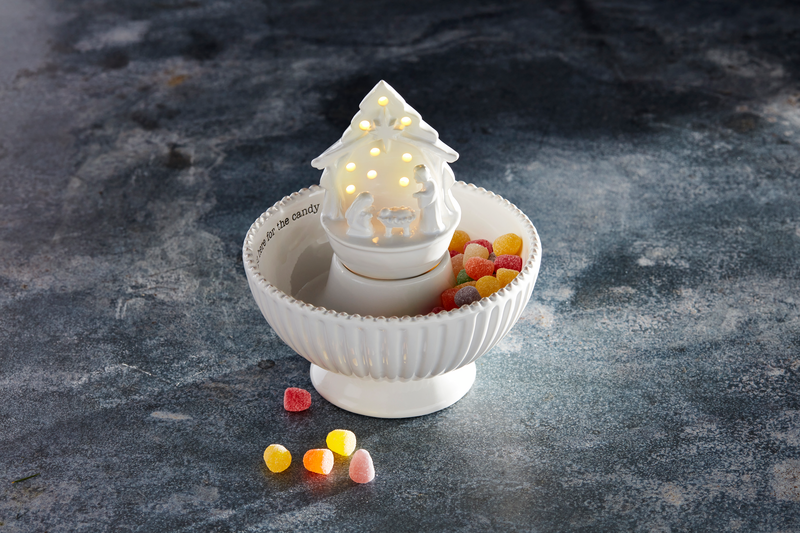 MUD PIE LIGHT-UP NATIVITY SITTER
