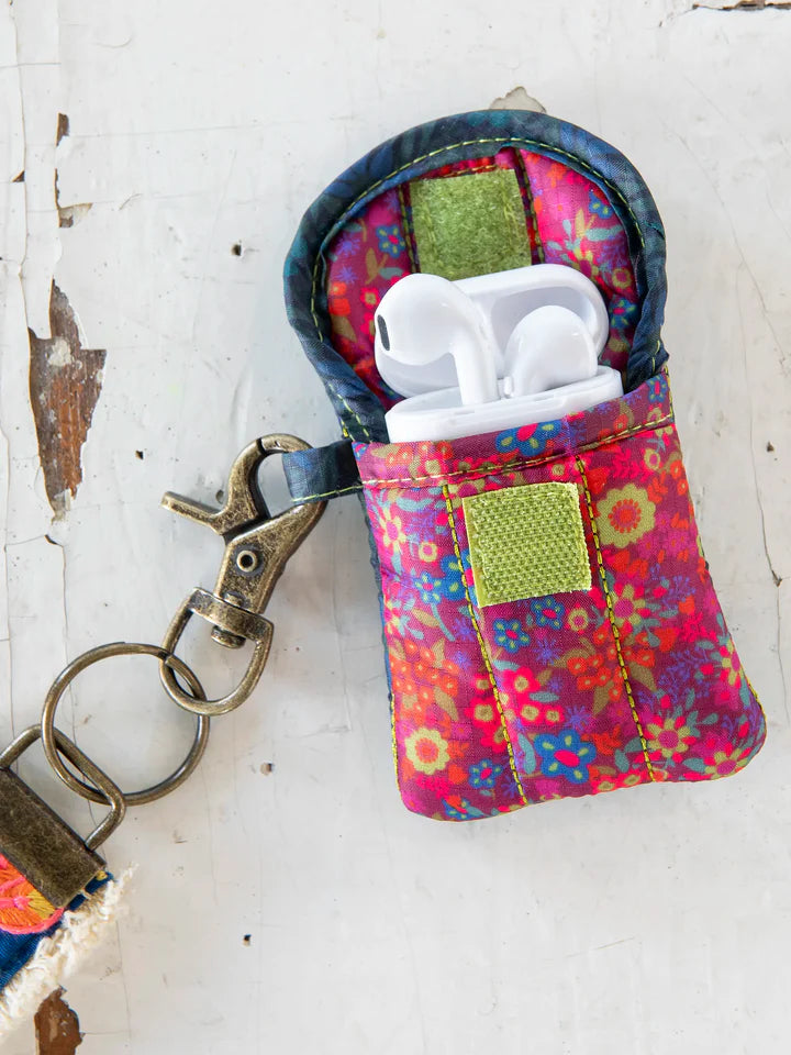 Natural Life Earbud Case - Mauve Garden Floral