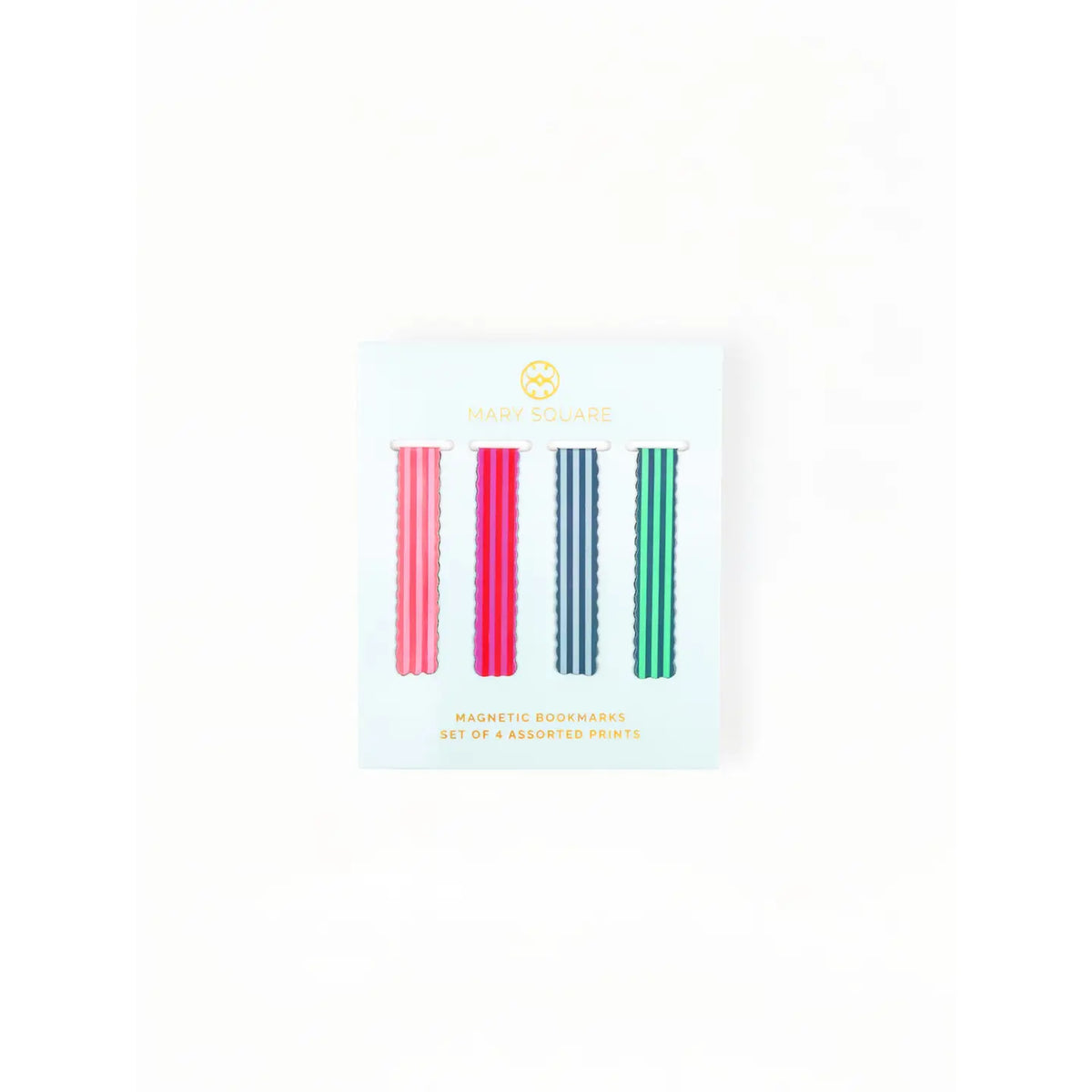Mary Square Magnetic Bookmark Set | Stripes
