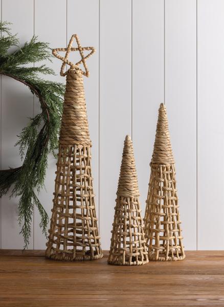 MUDU PIE WOVEN HYACINTH CHRISTMAS TREES