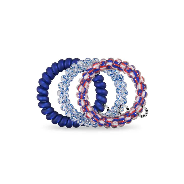 Teleties Spiral Hair Coils | Large | Fire-Workin' It Hair Ties