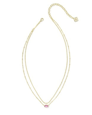 KENDRA SCOTT EMILIE MULTI STRAND NECKLACE GOLD AZALEA ILLUSION