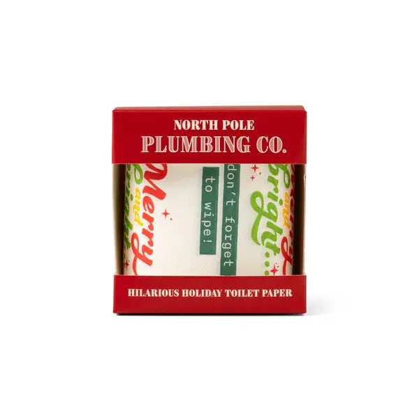 North Pole Plumbing Co. Hilarious Holiday Toilet Paper