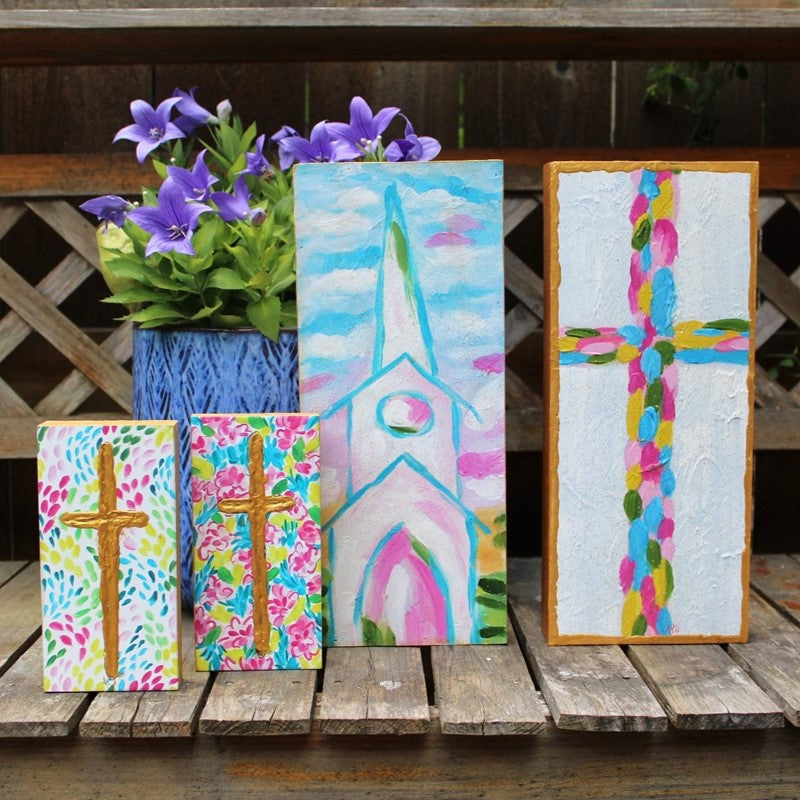 TradeCie 3x1x6" Handpainted MDF Table Block