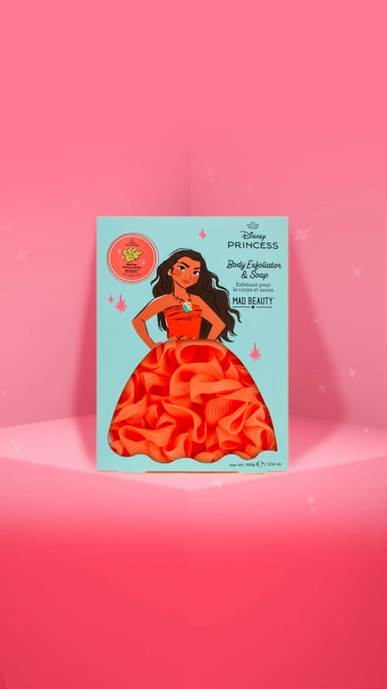 Mad Beauty Princess Set Body Exfoliator and Soap - Moana