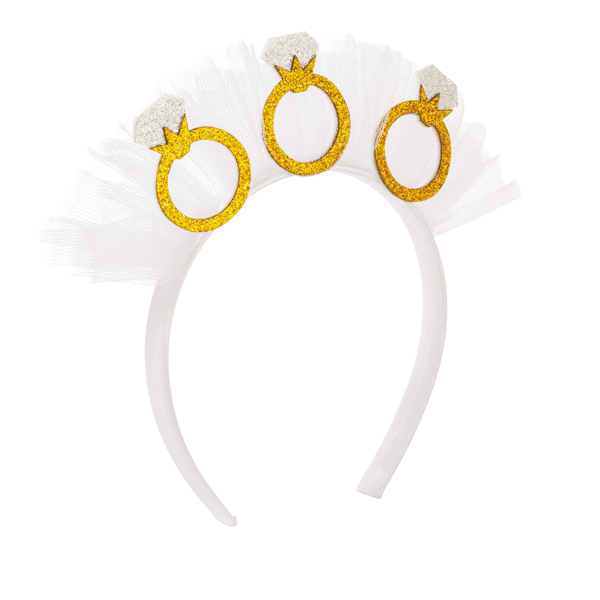 MUD PIE RINGS TULLE HEADBAND