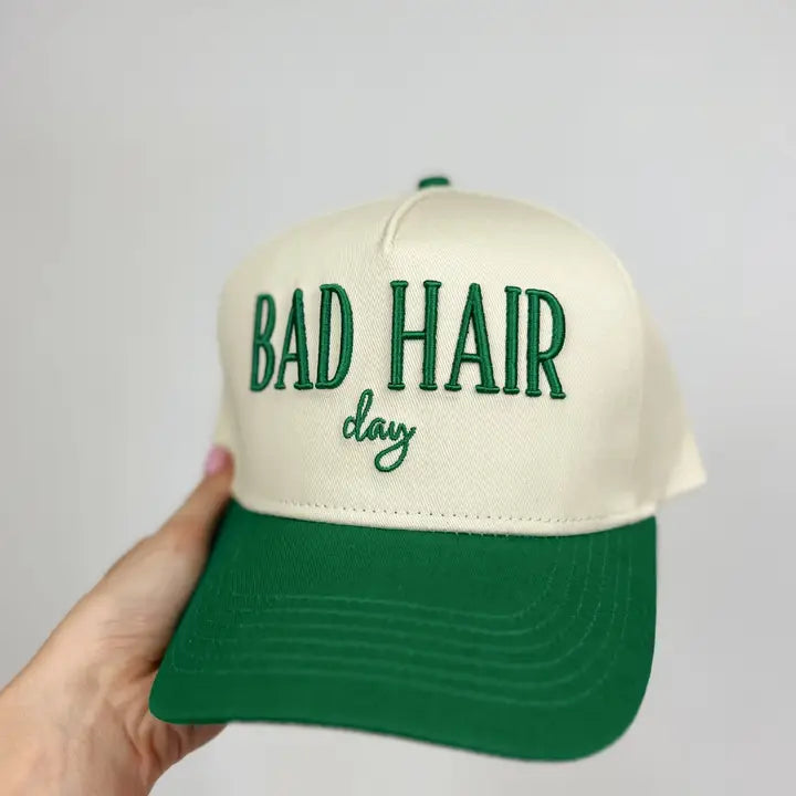 Social Statement Bad Hair Day Embroidered Hat