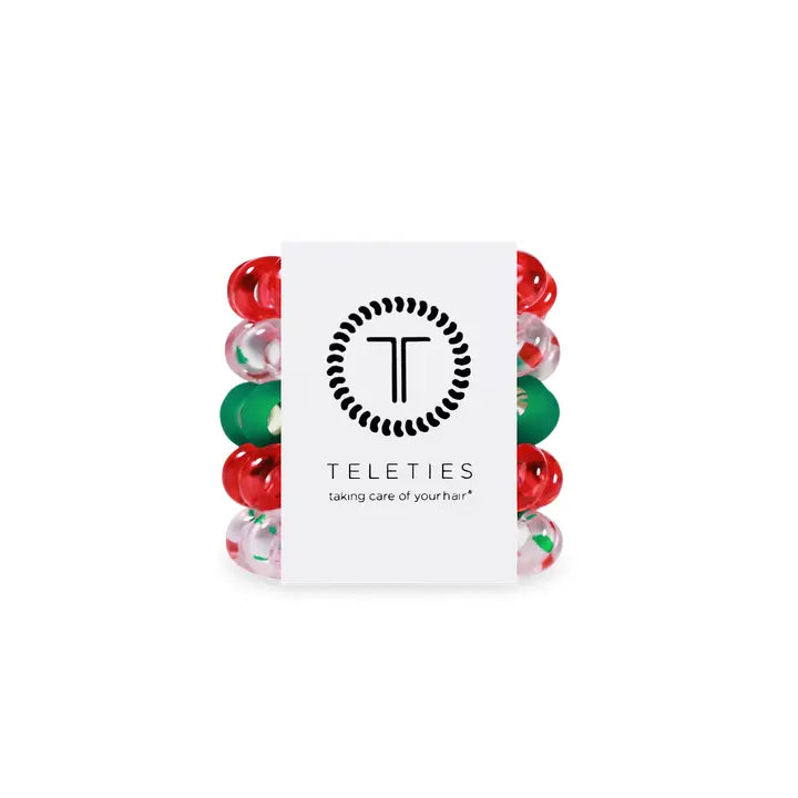 Teleties Spiral Hair Coils | Tiny | Seasons Greetings Hair Ties
