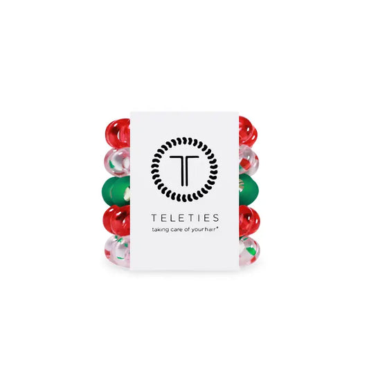 Teleties Spiral Hair Coils | Tiny | Seasons Greetings Hair Ties