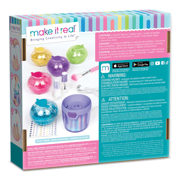 MAKE IT REAL PARTY NAILS: GLITTER NAIL STUDIO