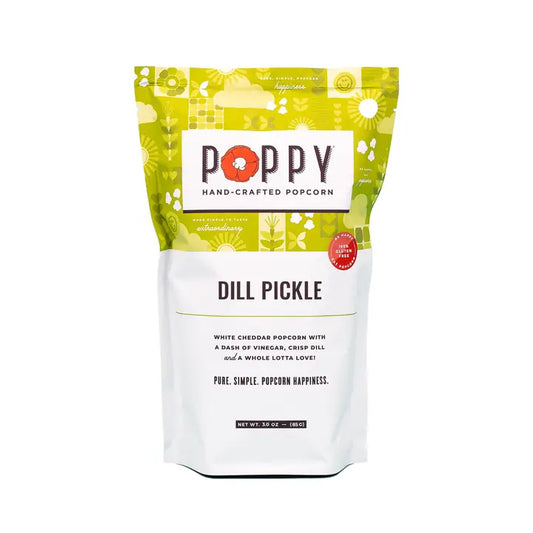 Poppy Dill Pickle Popcorn