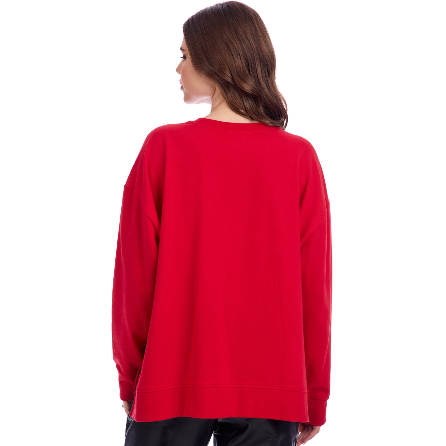 MUD PIE VALENTINE SPARKLE SWEATSHIRT-RED