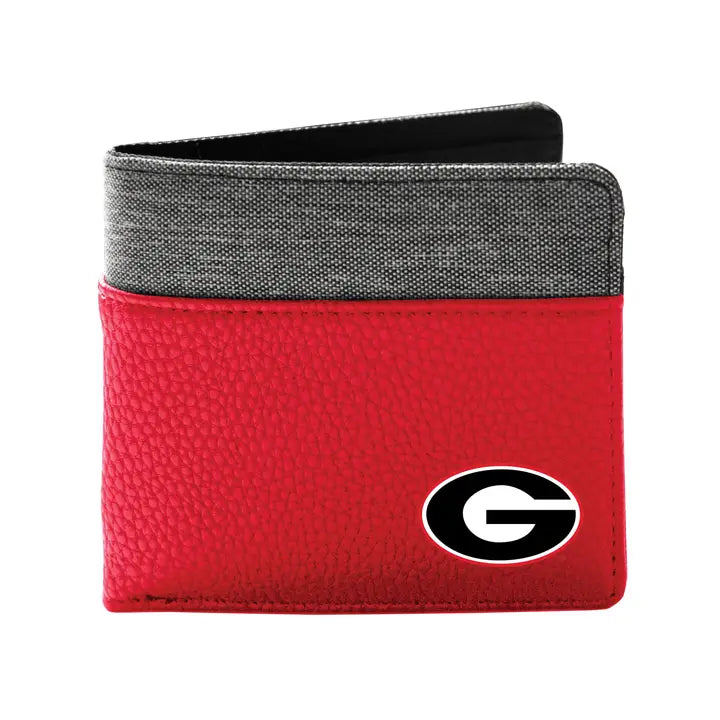 NCAA Georgia Bulldogs Pebble Bi-Fold Wallet