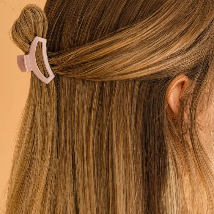 Teleties Open Hair Clip | Tiny | Pearly Pink
