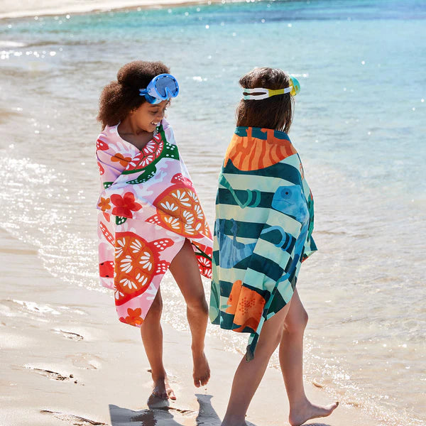 Dock & Bay Kids Beach Towels - Turtley Tropical - GRS Certified
