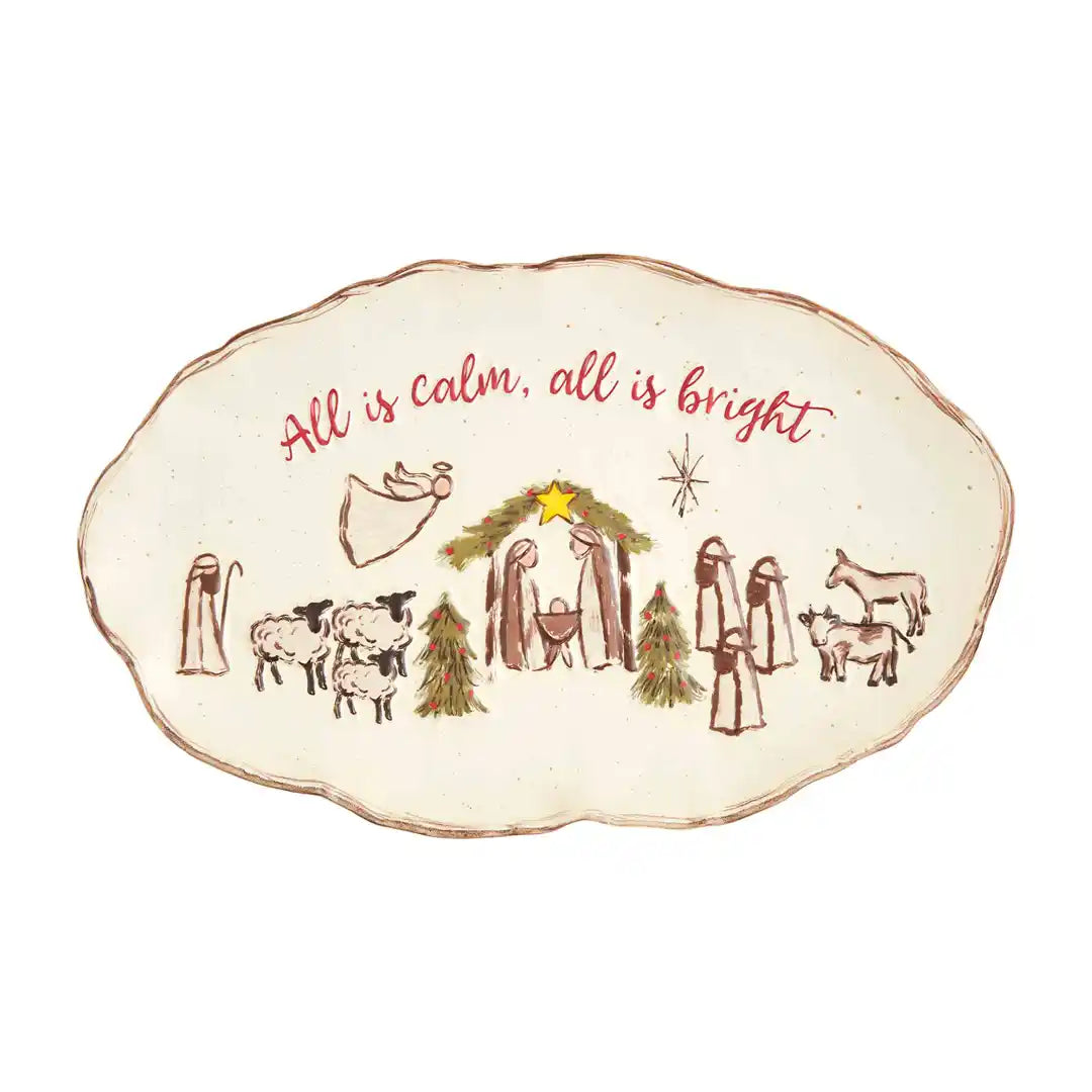 FARM NATIVITY PLATTER