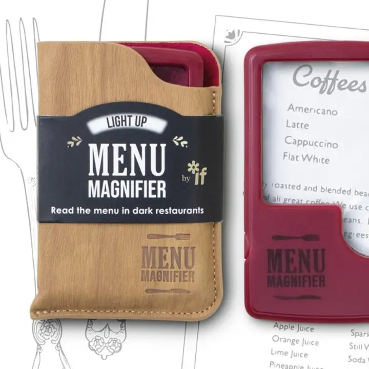 if USA Light Up Menu Magnifier-Wine