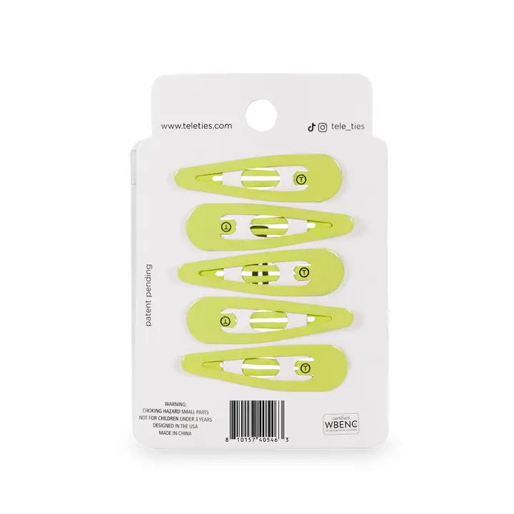Teleties Snap Clip | Summer Brights | 6 Count