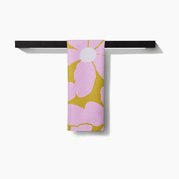 Geometry Bloom Mom Tea Towel