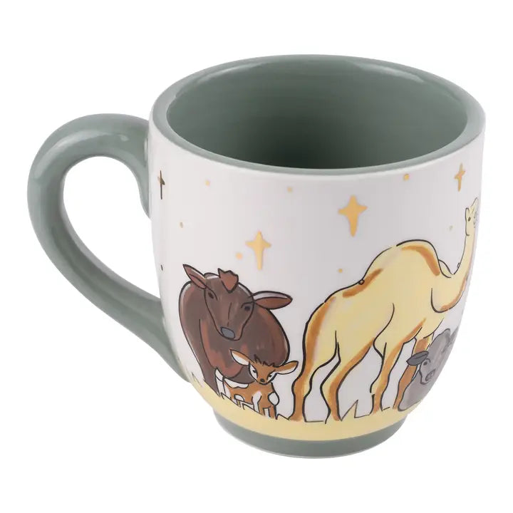 Glory Haus Neutral Oh Holy Night Animals Mug