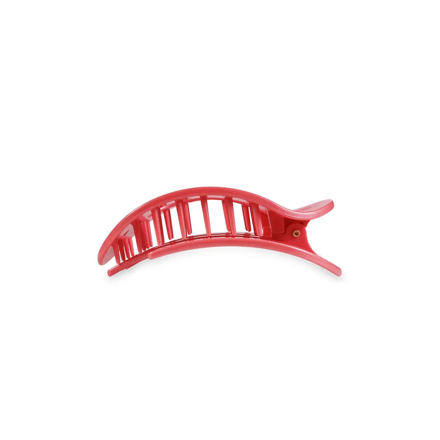 Teleties Round Flat Hair Clip | Small - Calming Coral