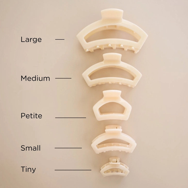 Teleties Open Almond Beige | Petite | Hair Clip