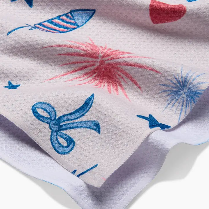 Geometry Freedom Tea Towel