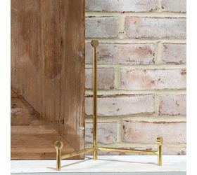 Pd HOME & GARDEN 12" BRASS STRAIGHT BACK EASEL
