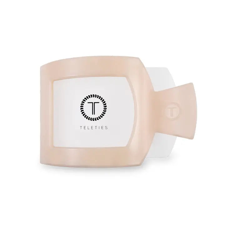 Teleties Almond Beige Medium Flat Square Clip