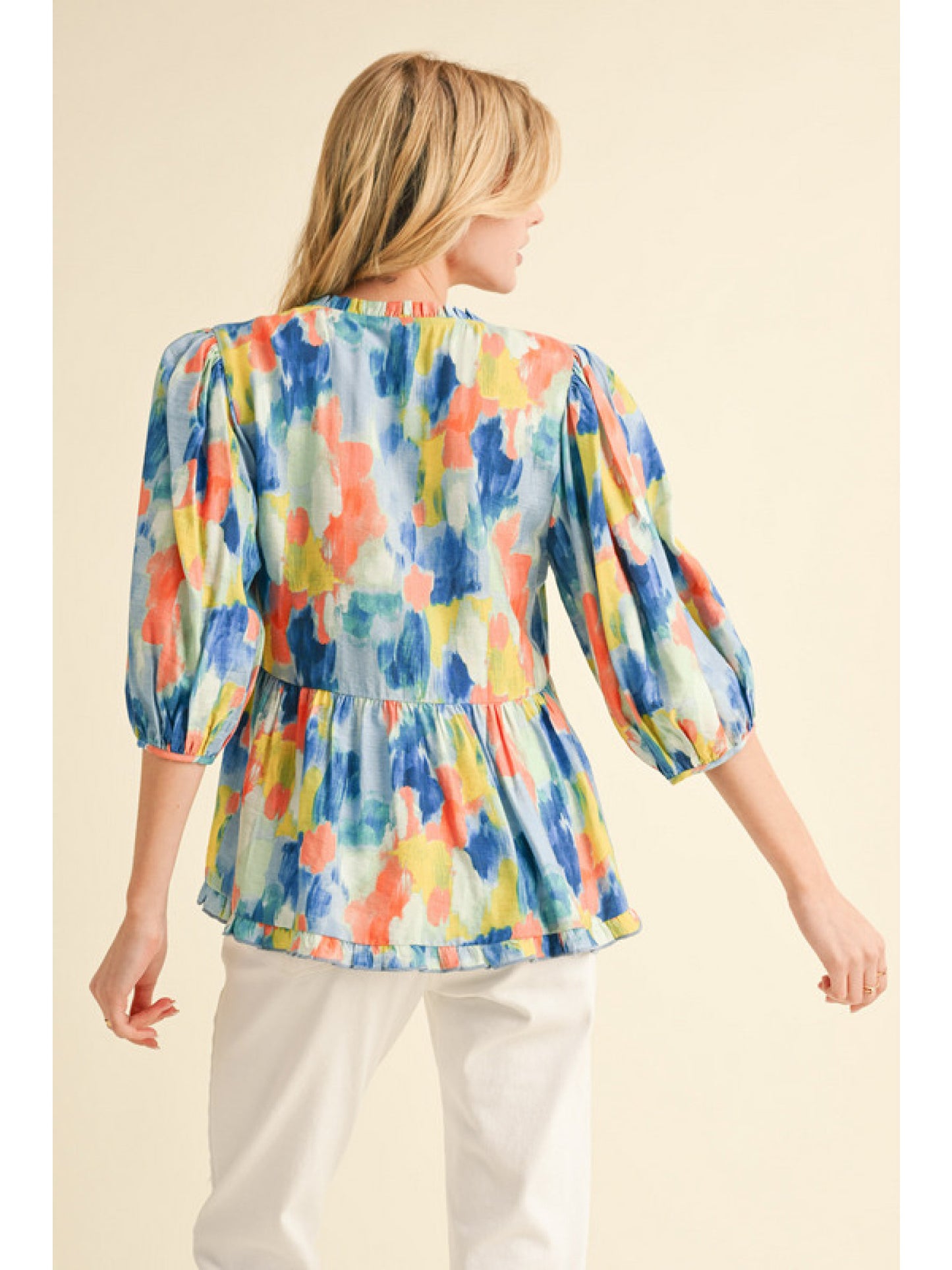 Jodifl Abstract print baby doll top