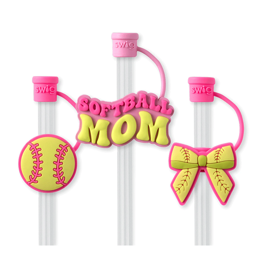 Swig Life Pitch Hit Run Straw Topper Set