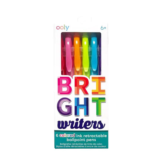 Ooly Bright Writers Colored Ballpoint Pens - Set of 6