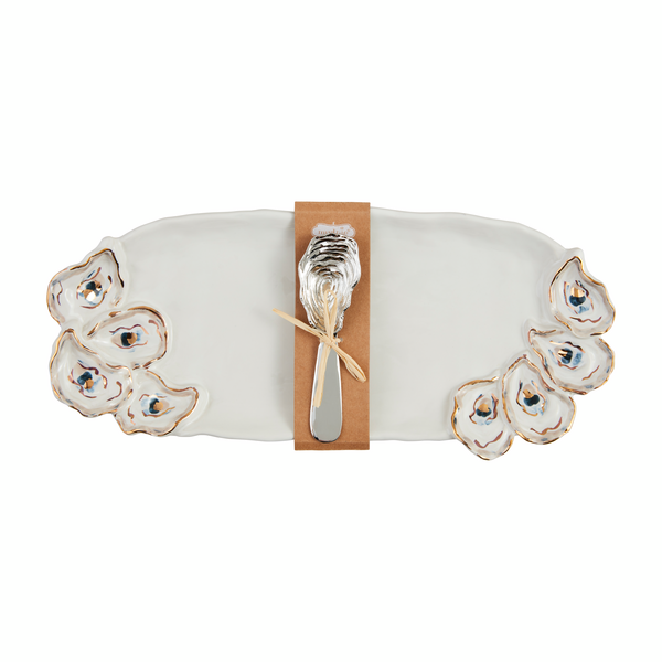 MUD PIE LAYERED OYSTER TRAY AND SPREADER SET