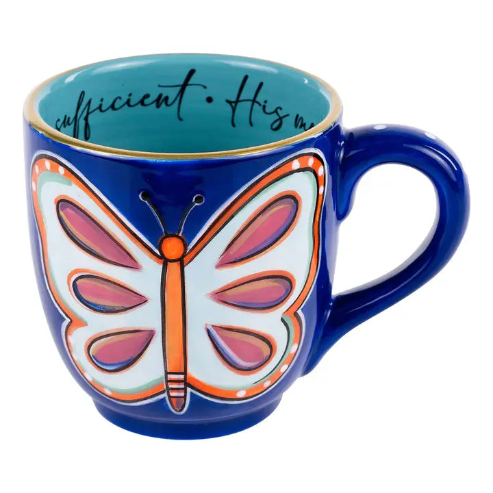Glory Haus Blue Butterflies Mug