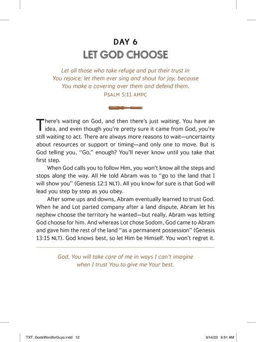 God's Word for Guys: 3 Minute Daily Devotions for Men