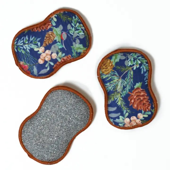 Once Again Home Co. Re:Usable Sponges (Set of 3) - Festive Pine