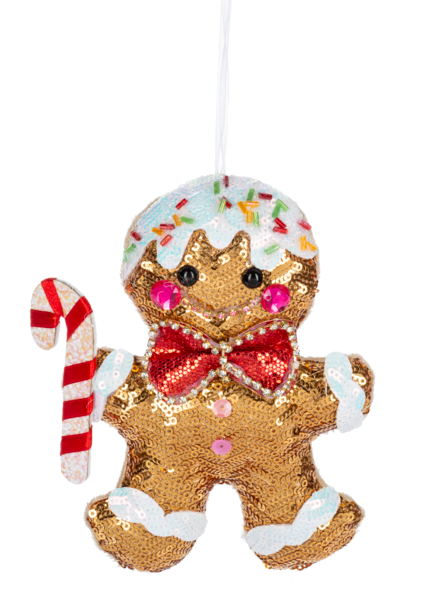Ganz Gingerbread Family Ornaments