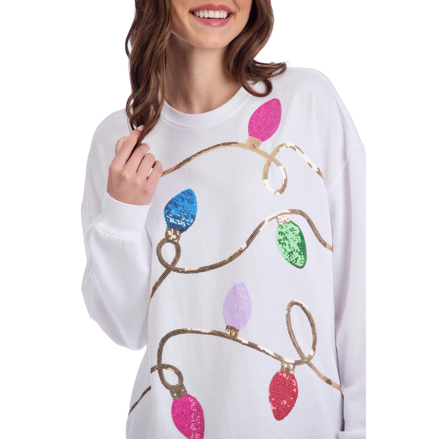 MUD PIE HOLIDAY SPARKLE SWEATSHIRT