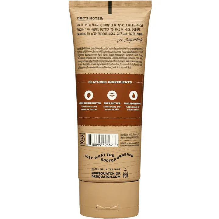 Dr. Squatch Easy Glide Shave Butter Wood Barrel Bourbon