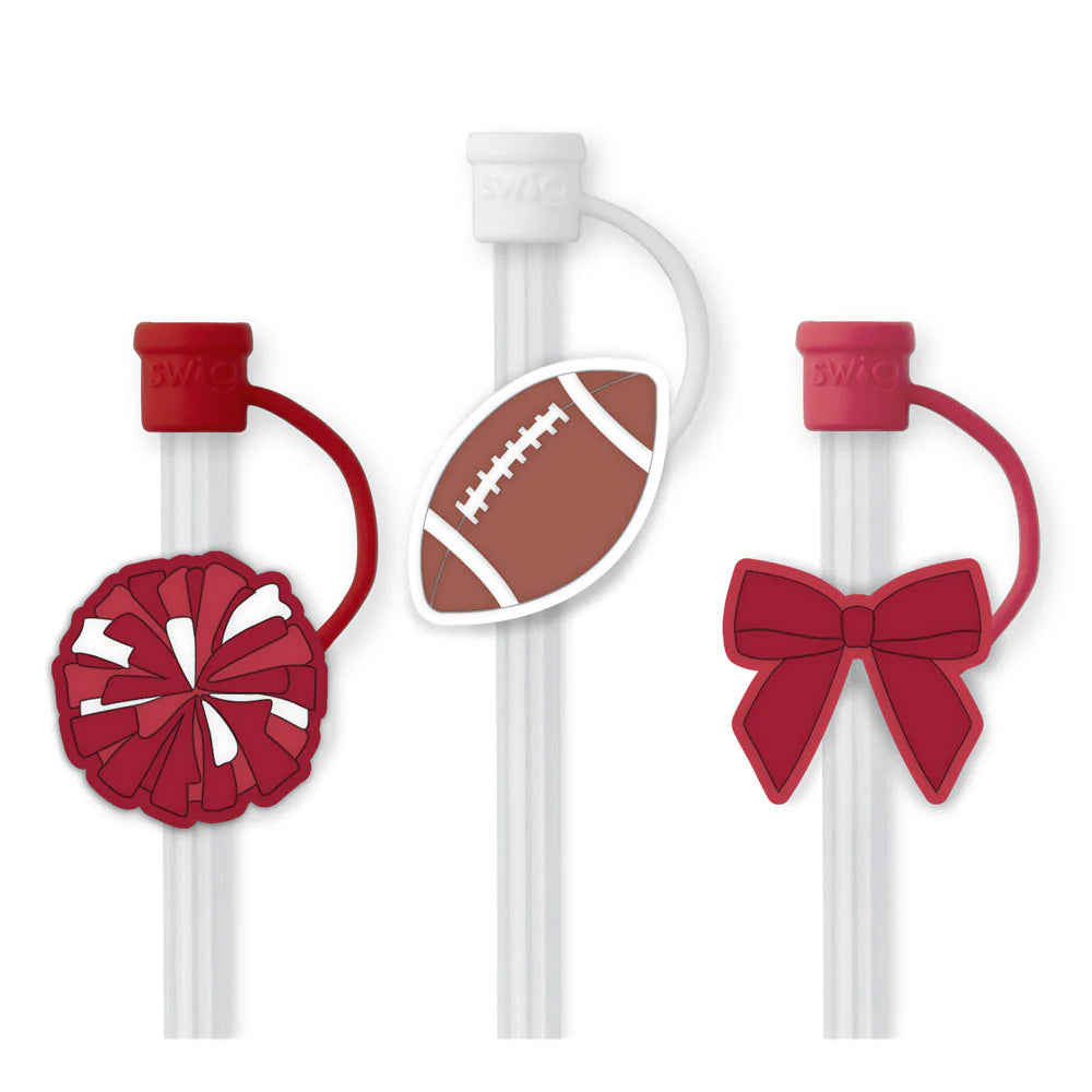 Swig Life WE'VE GOT SPIRIT CRIMSON Straw Topper Set