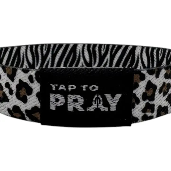 Versible Tap To Pray™ Wristbands - Safari Zebra