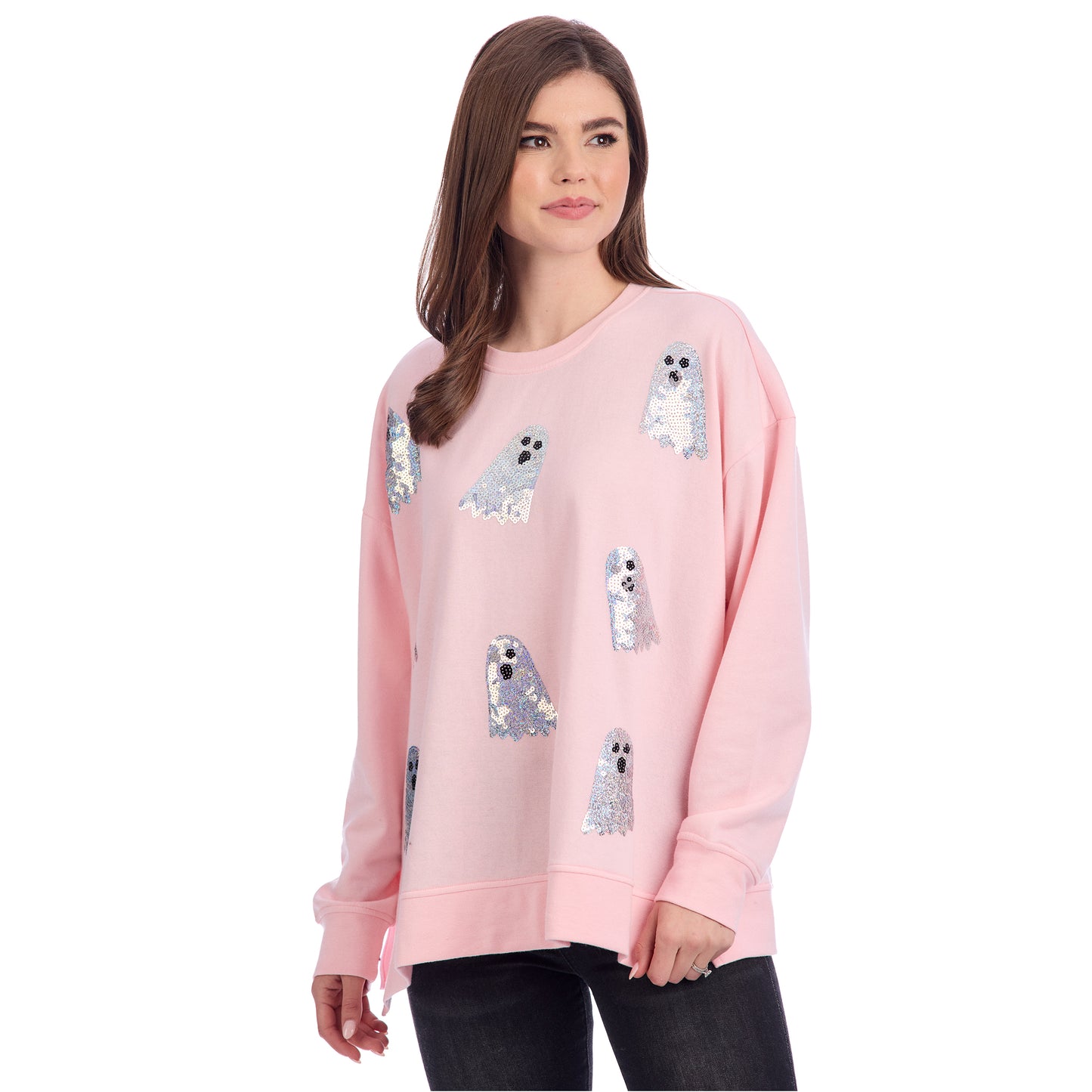 MUD PIE GHOST SPARKLE SWEATSHIRT
